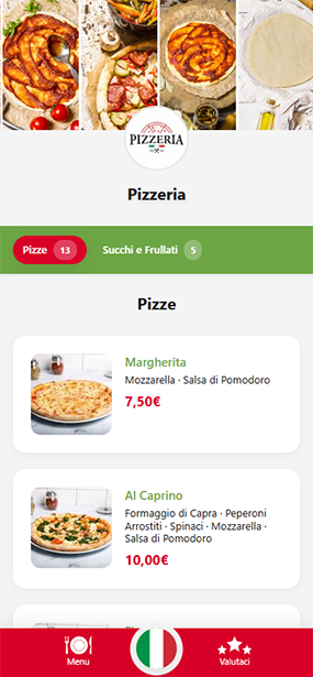 Pizzeria QR Menu