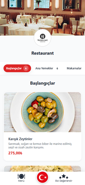 Restaurant QR Menu